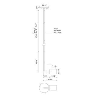 Barclay 3 in Wall/Ceiling Light