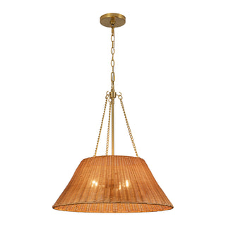 Ariette 22 in Natural Rattan Pendant