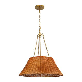 Ariette 22 in Natural Rattan Pendant