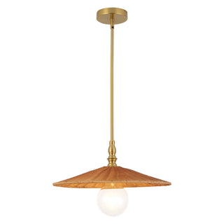 Aruba 18 in Pendant with Natural Rattan Shade