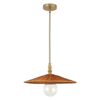 Aruba 18 in Pendant with Natural Rattan Shade