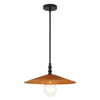 Aruba 18 in Pendant with Natural Rattan Shade
