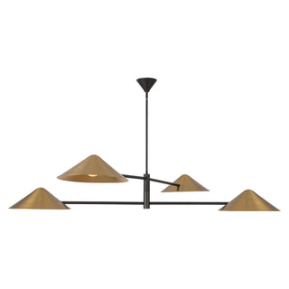 Ashford 58 in Brushed Gold Chandelier