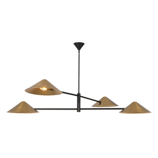 Ashford 58 in Brushed Gold Chandelier