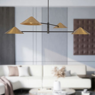 Ashford 58 in Brushed Gold Chandelier