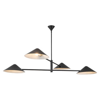 Ashford 58 in Matte Black Chandelier