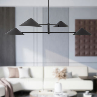 Ashford 58 in Matte Black Chandelier