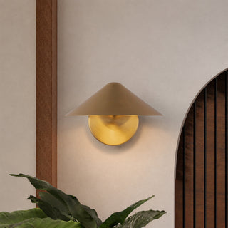 Ashford 9 in Brushed Gold Wall Sconce