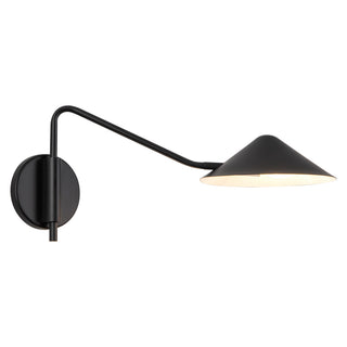 Ashford 19 in Matte Black Wall Sconce