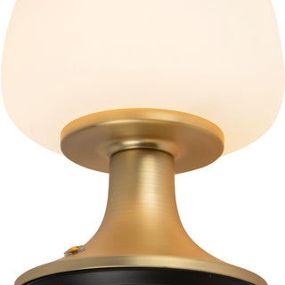 Bea 8 in Brushed Gold Dimmable LED Table Lamp