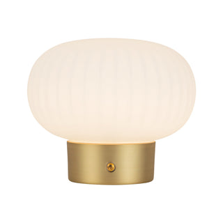 Boe 6 in Brushed Gold Dimmable LED Table Lamp