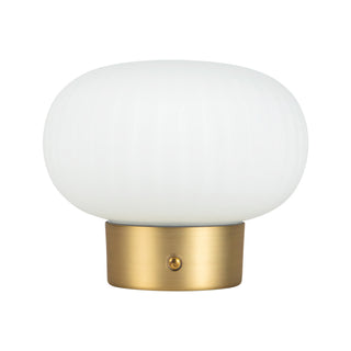 Boe 6 in Brushed Gold Dimmable LED Table Lamp