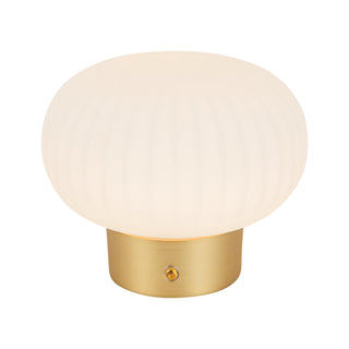 Boe 6 in Brushed Gold Dimmable LED Table Lamp
