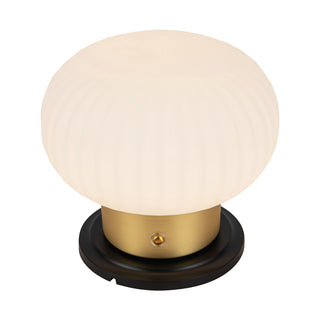 Boe 6 in Brushed Gold Dimmable LED Table Lamp
