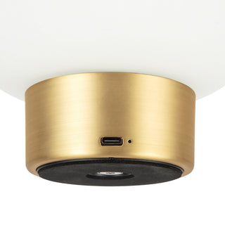 Boe 6 in Brushed Gold Dimmable LED Table Lamp