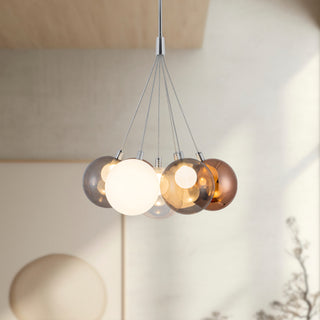 Bolla 17 in Chandelier