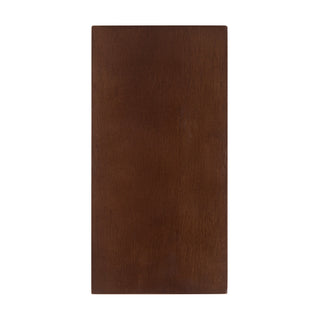 Bosco 5 in (10 in Height) Solid Wood Dimmable LED Flush Mount with Dark Walnut Finish
