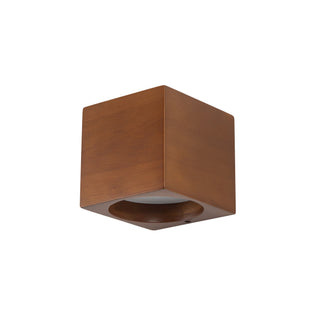 Bosco 5 in (5 in Height) Solid Wood Dimmable LED Wall Sconce with Natural Oak Finish