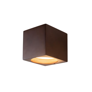 Bosco 5 in (5 in Height) Solid Wood Dimmable LED Wall Sconce with Dark Walnut Finish