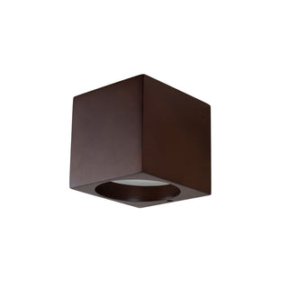 Bosco 5 in (5 in Height) Solid Wood Dimmable LED Wall Sconce with Dark Walnut Finish