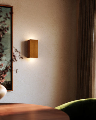 Bosco 5 in (10 in Height) Solid Wood Dimmable LED Wall Sconce with Natural Oak Finish