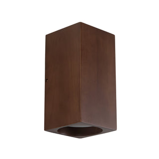 Bosco 5 in (10 in Height) Solid Wood Dimmable LED Wall Sconce with Dark Walnut Finish