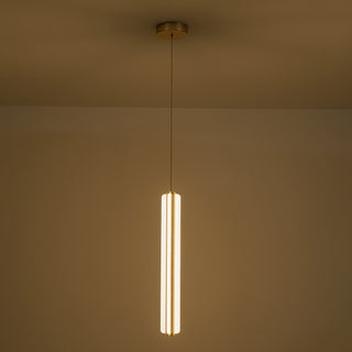 Brume 21 in Brushed Gold Dimmable LED Pendant