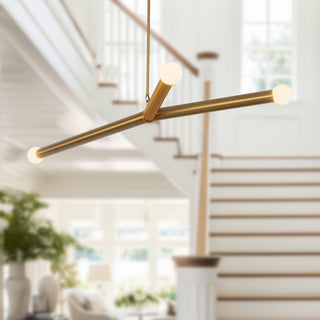 Calla 52 in Brushed Gold Dimmable LED Chandelier