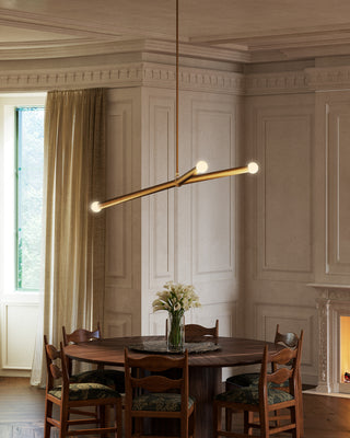 Calla 52 in Brushed Gold Dimmable LED Chandelier