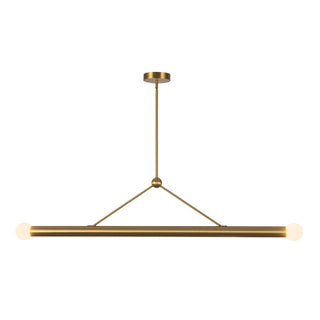 Calla 52 in Brushed Gold Dimmable LED Linear Pendant