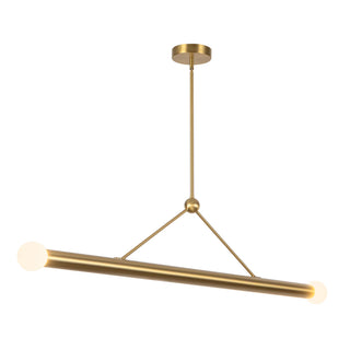Calla 52 in Brushed Gold Dimmable LED Linear Pendant