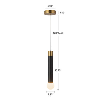 Calla 16 in Brushed Gold Dimmable LED Pendant