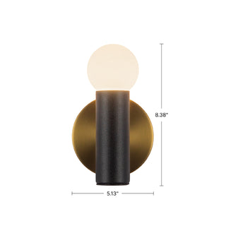 Calla 8 in Brushed Gold Dimmable LED Wall Sconce
