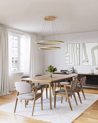 Cerchio 32 in 2 Layer Chandelier