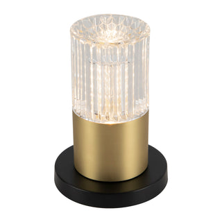 Cessa 4 in Brushed Gold Dimmable LED Exterior Portable Lamp