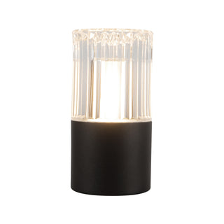 Cessa 4 in Matte Black Dimmable LED Exterior Portable Lamp