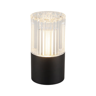 Cessa 4 in Matte Black Dimmable LED Exterior Portable Lamp