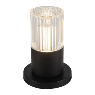 Cessa 4 in Matte Black Dimmable LED Exterior Portable Lamp