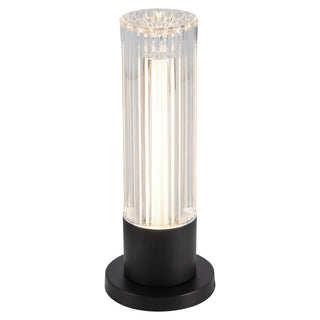 Cessa 8 in Matte Black Dimmable LED Exterior Portable Lamp