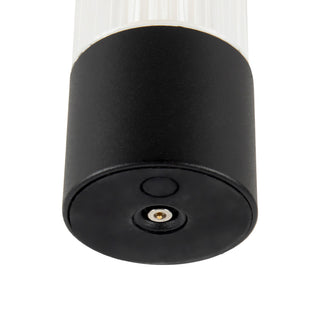 Cessa 8 in Matte Black Dimmable LED Exterior Portable Lamp