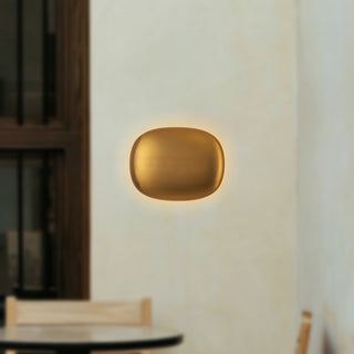 Clipse 9 in Brushed Gold Dimmable LED Wall Sconce
