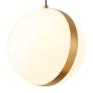 Echo 34 in Brushed Gold Dimmable LED Linear Pendant