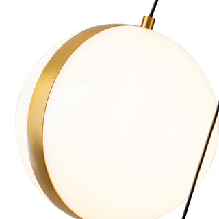 Echo 5 Head Brushed Gold Dimmable LED Multi Pendant