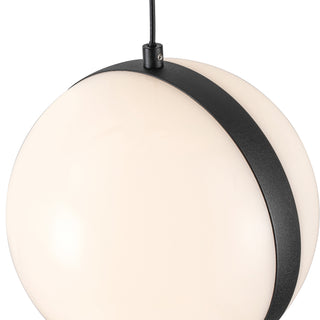 Echo 5 Head Black Dimmable LED Multi Pendant