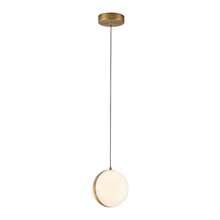 Echo 6 in Brushed Gold Dimmable LED Pendant