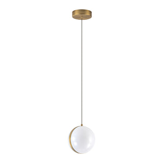 Echo 6 in Brushed Gold Dimmable LED Pendant