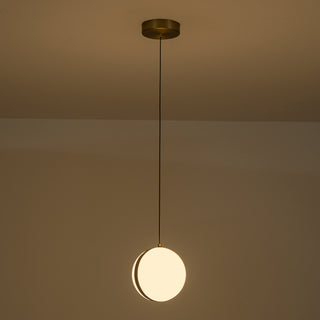 Echo 6 in Brushed Gold Dimmable LED Pendant