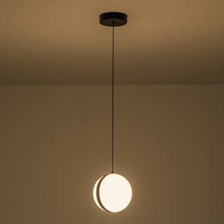Echo 6 in Black Dimmable LED Pendant