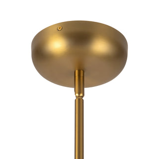Fiona 27 in Brushed Gold Chandelier with Opal Glass