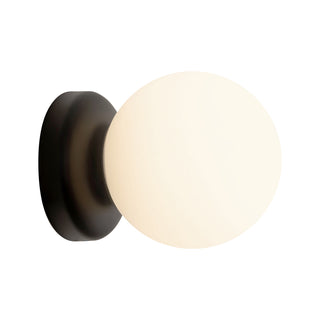 Fiona 5 in Matte Black Wall Sconce with Opal Glass